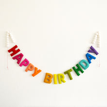 Happy Birthday Garland, Party Hat Garland or Rainbow Ombré