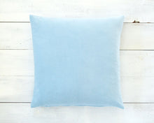 Baby Blue Velvet Pillow Cover