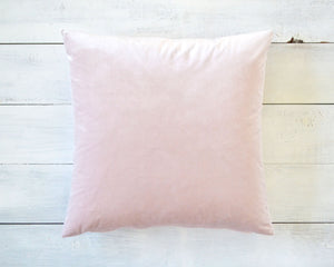 Blush Velvet Pillow Cover