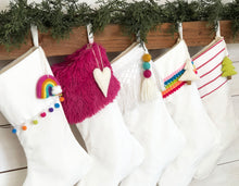CHRISTMAS STOCKINGS - Magenta with Velvet Collection